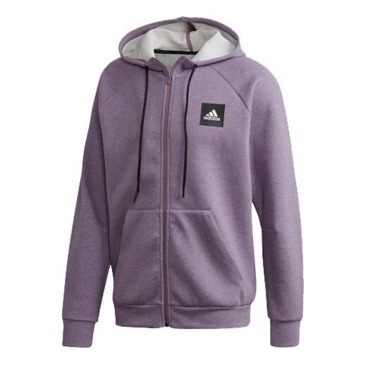 

Куртка adidas Mhe Fz Sta Casual Sports Hooded Jacket Purple, фиолетовый