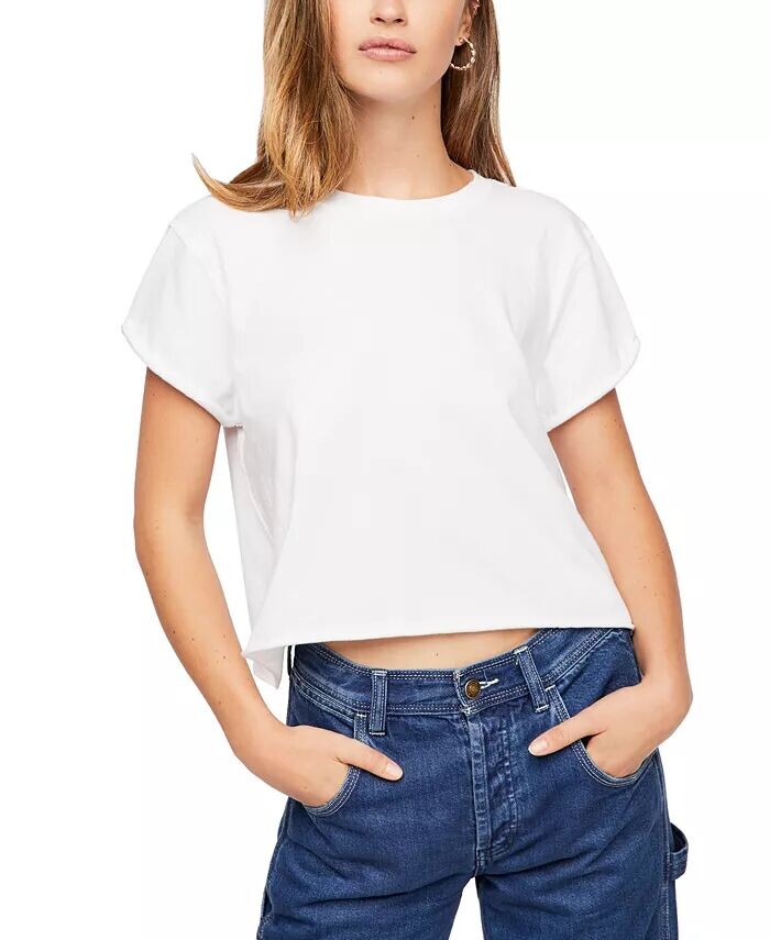 

Женская футболка The Perfect из хлопка Free People, белый