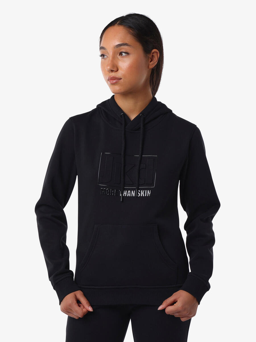 

JAKED черная хлопковая фитнес-толстовка для женщин