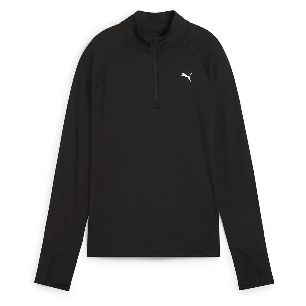 

Футболка Puma Velocity Cloudspun half zip long sleeve, черный