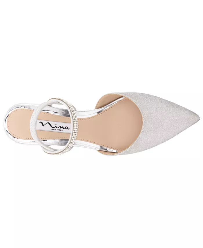 Женские вечерние туфли Billie Slingback Nina, слоновая кость/кремовый — фото 4