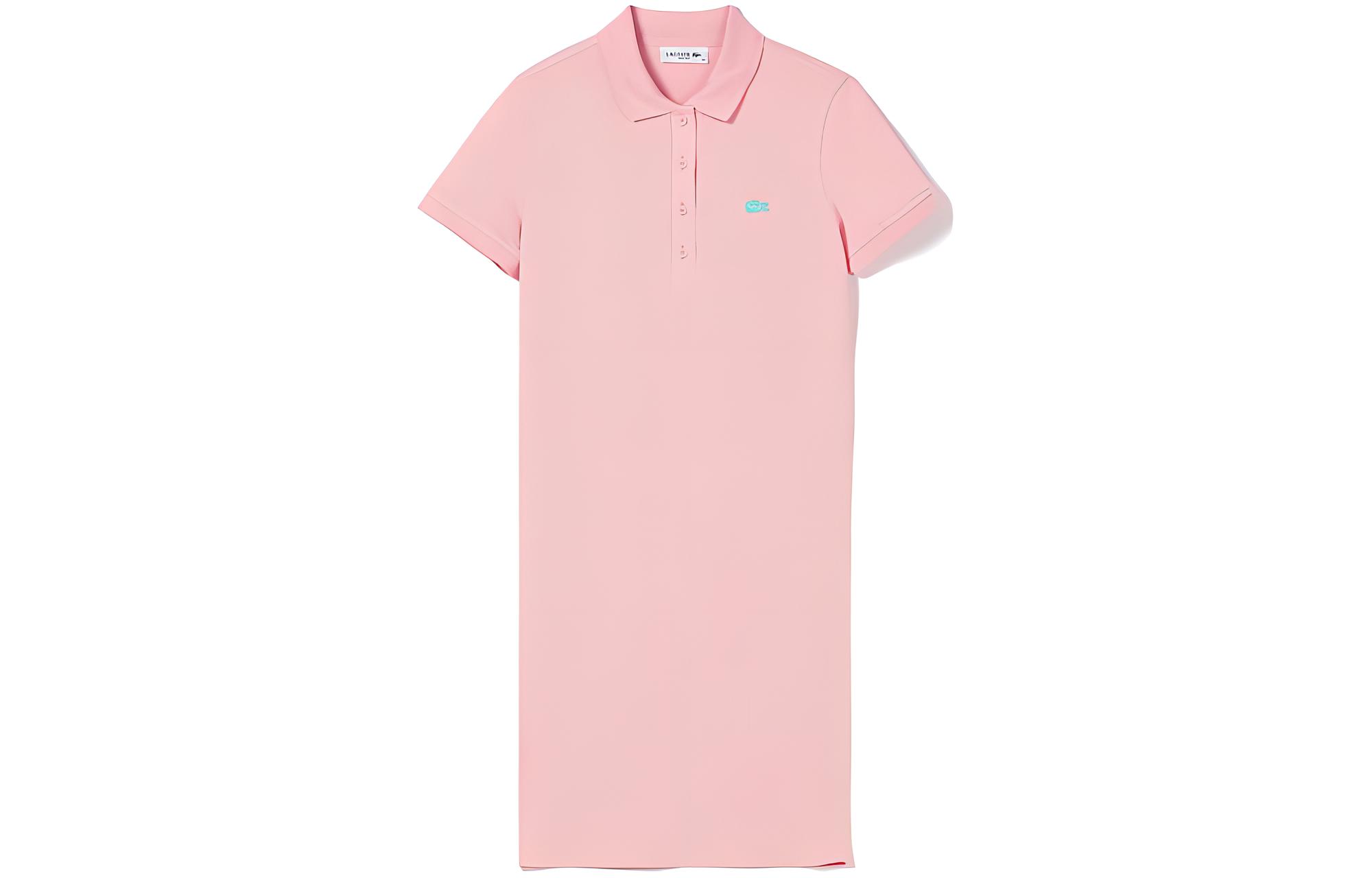 

LACOSTE Короткое платье с короткими рукавами для женщин rose pink