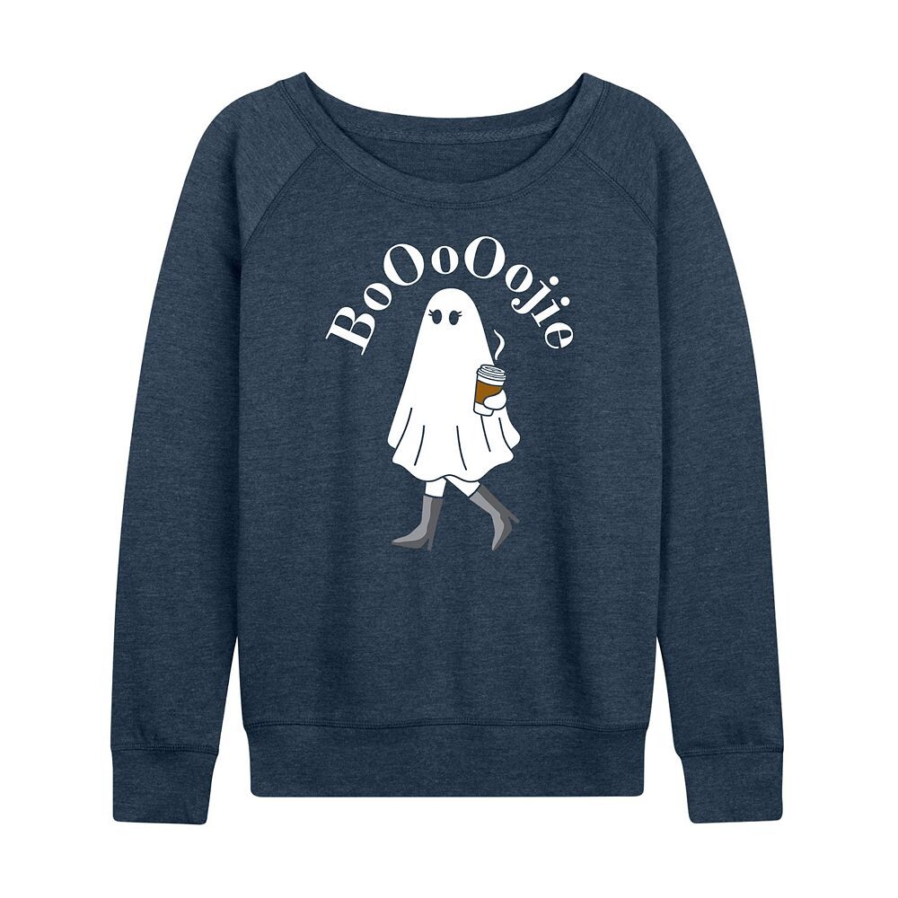 

Женский легкий свитшот из френч терри Boojie Ghost Halloween, цвет Heather Blue