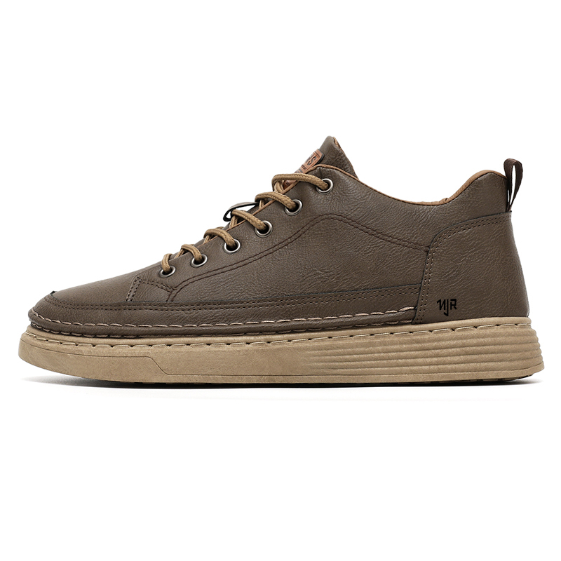 

NANJIREN Низкие скейтерские кроссовки мужские светло-коричневые, цвет Light Brown