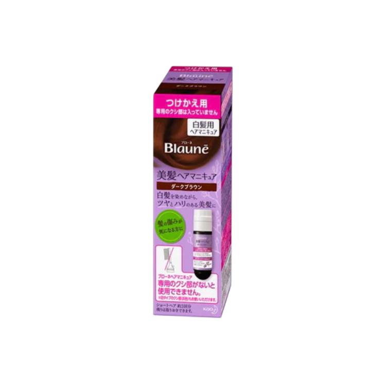 Huawang blone красивые красители для волос refill basic покрытие седины уход за волосами долговременный 72g+8ml KAO, серо-коричневый — фото 4