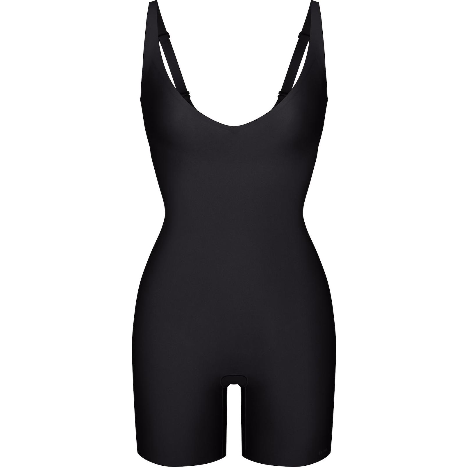 

FW24 BODY CORE SCULPT PLUNGE MID THIGH BODYSUIT Shapewear Women's ONYX/Onyx Skims, Onyx/Onyx