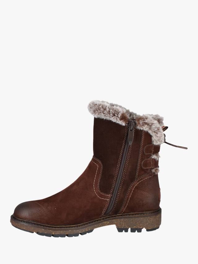 Ботинки Waylon 03 Suede с искусственным мехом Josef Seibel, Mid Brown — фото 4