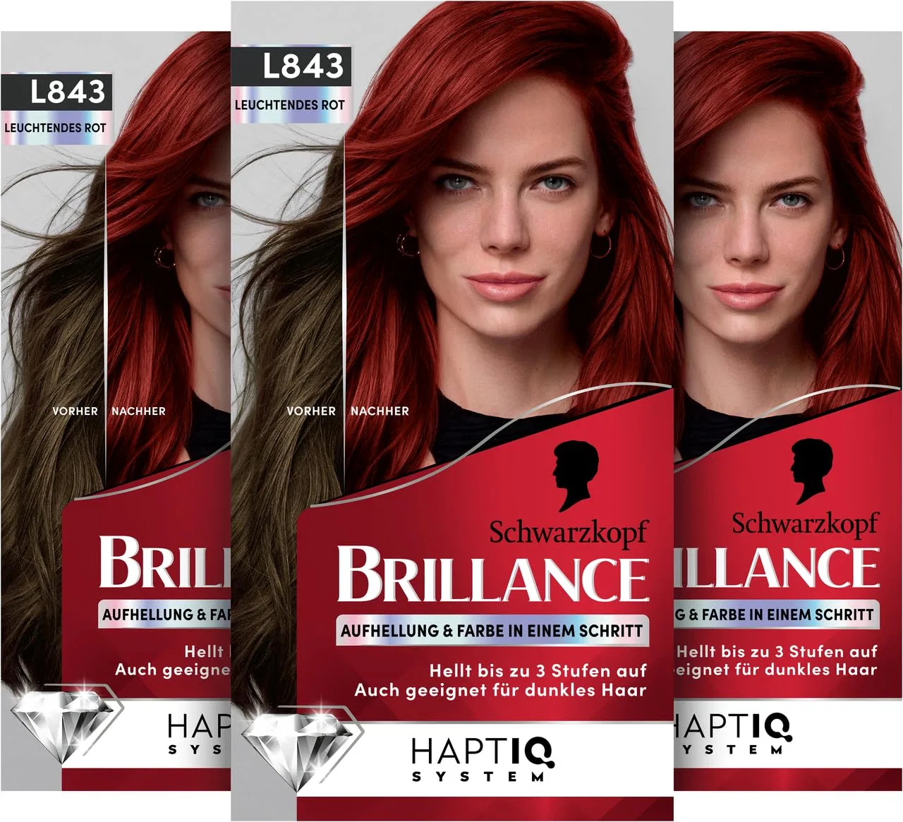 Стойкая крем-краска для волос «Brillance» L843 Ярко-красный от Schwarzkopf Brillance Couture Collection
