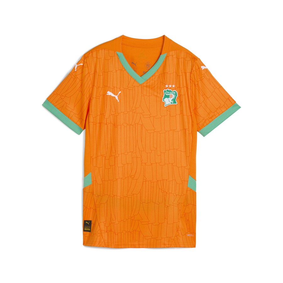 

Дышащая футболка PUMA Jersey Elfenbeinküste 2025 Heimtrikot, оранжевый