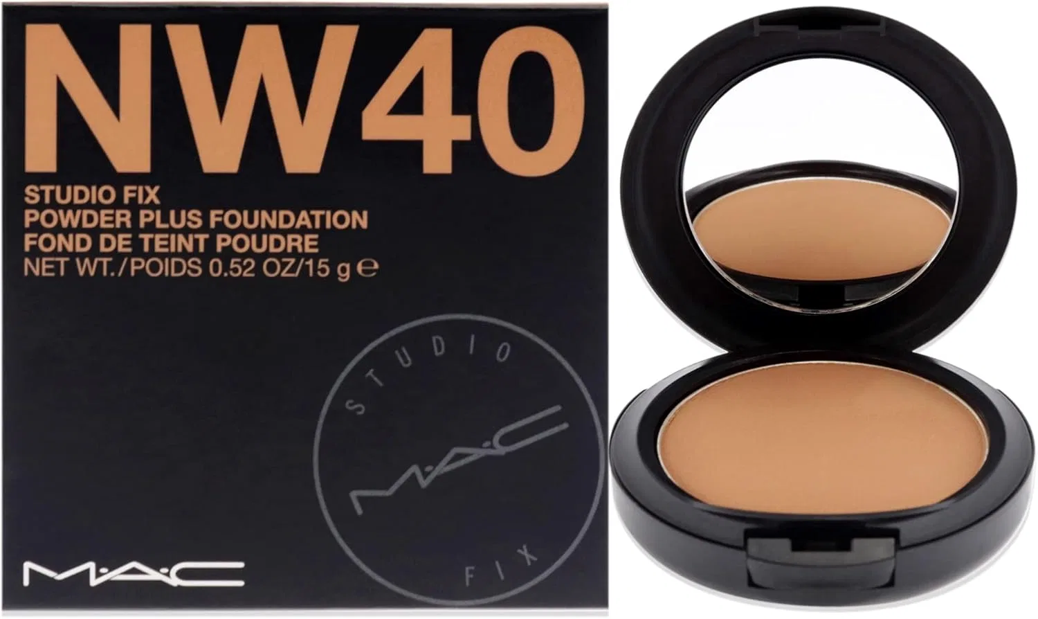 Дневной крем-пудра Mac Studio Fix Powder Plus Foundation, 14.7 г, коричневый