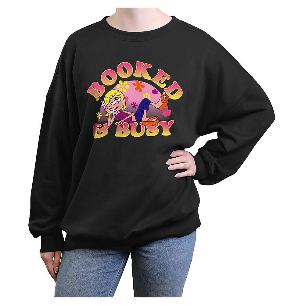 

Большой пуловер с рисунком для юниоров Lizzie McGuire от Disney Booked And Busy Juniors, черный