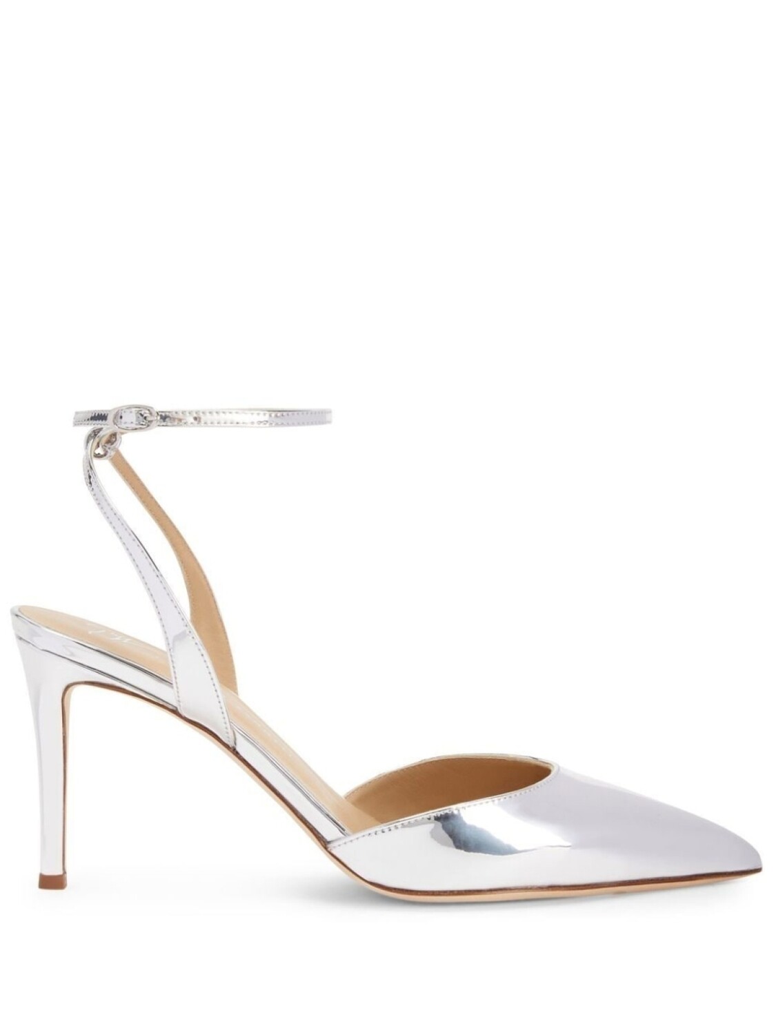 

Giuseppe Zanotti туфли-лодочки Shayoran с заостренным носком, серебристый