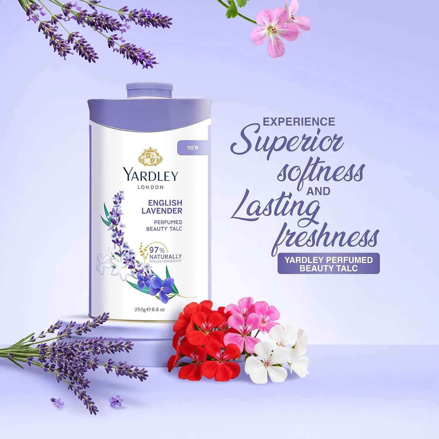 Тальк Yardley London English Lavender 250 г — фото 4