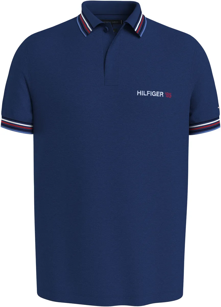 

Рубашка-поло Tommy Hilfiger "CONTRAST GLOBAL STRIPE REG POLO" с контрастными деталями, синий