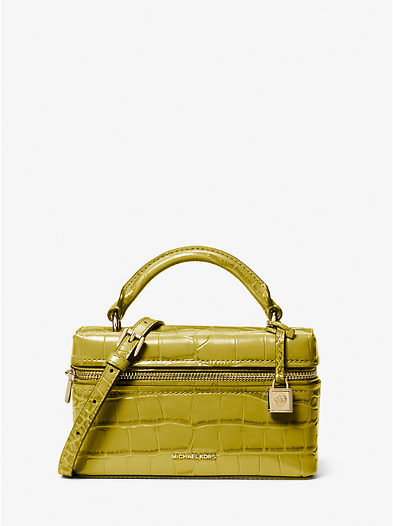 

Мини-сумка Jana через плечо из кожи с тиснением под крокодила Michael Kors, зеленый