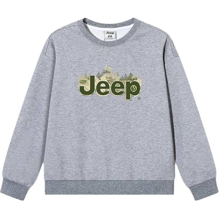 

Детский свитшот с круглым вырезом Moderate Jeep, серый