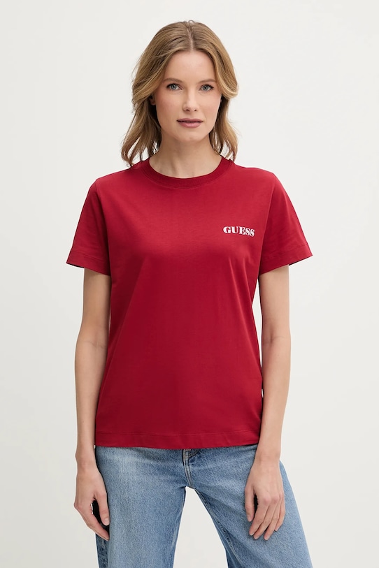 

Футболка Guess, бордовый