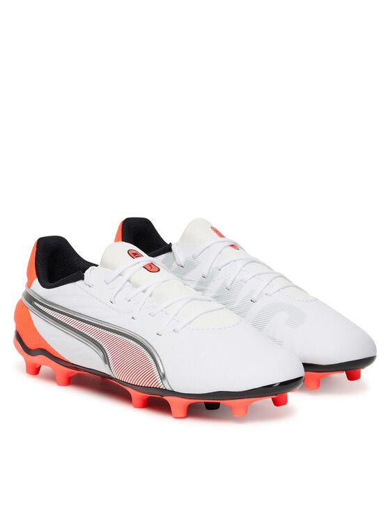 Футбольные бутсы King Match Fg/Ag Jr 108837 01 Puma, белый — фото 2