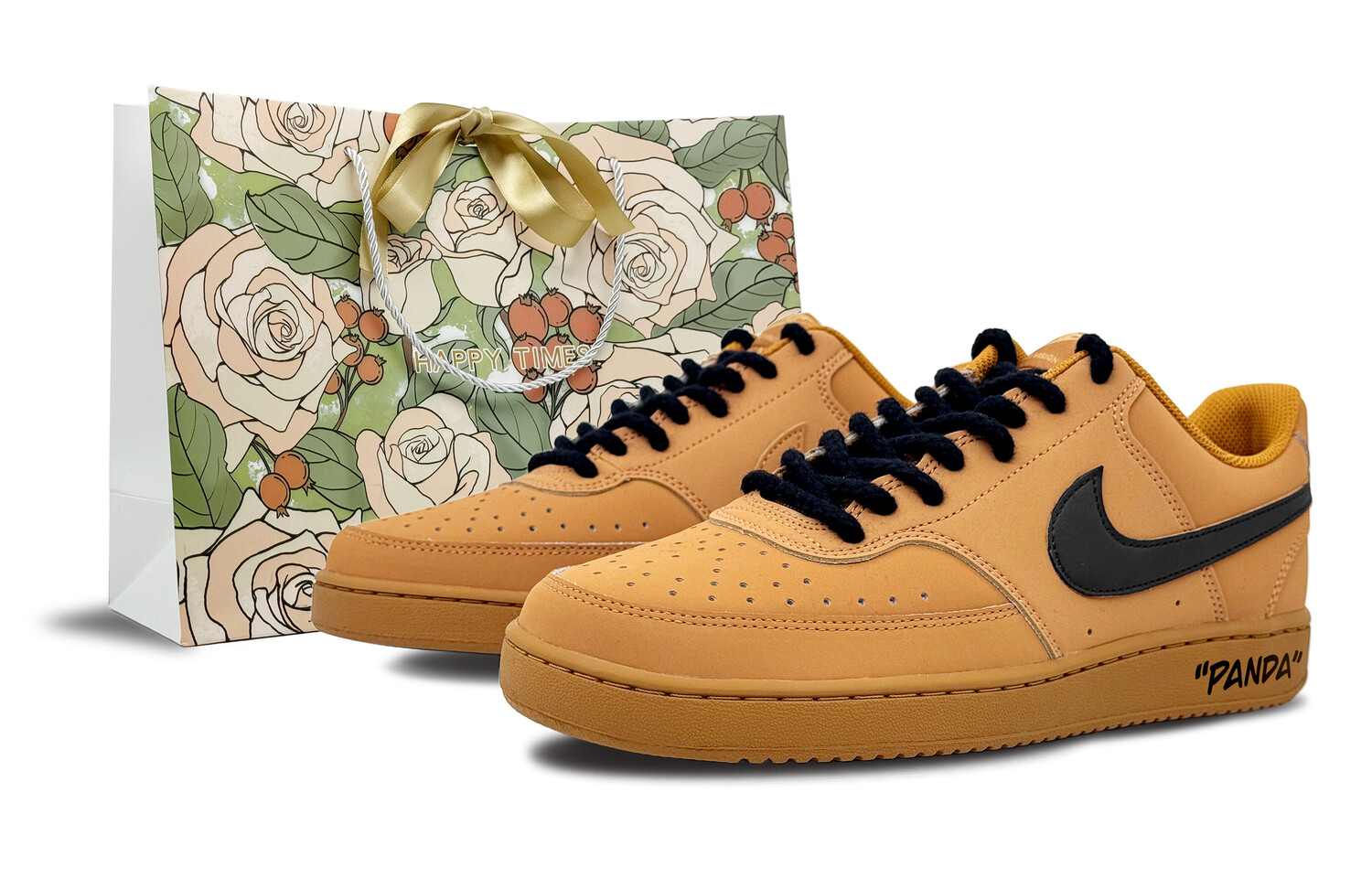 

Скейтбордные кеды Court Vision унисекс с низким верхом пшеничного цвета Nike, цвет Wheat