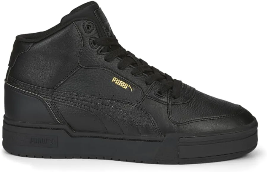 

Мужские кроссовки PUMA Ca Pro Mid со шнуровкой для повседневной носки - белые, черный/золотой