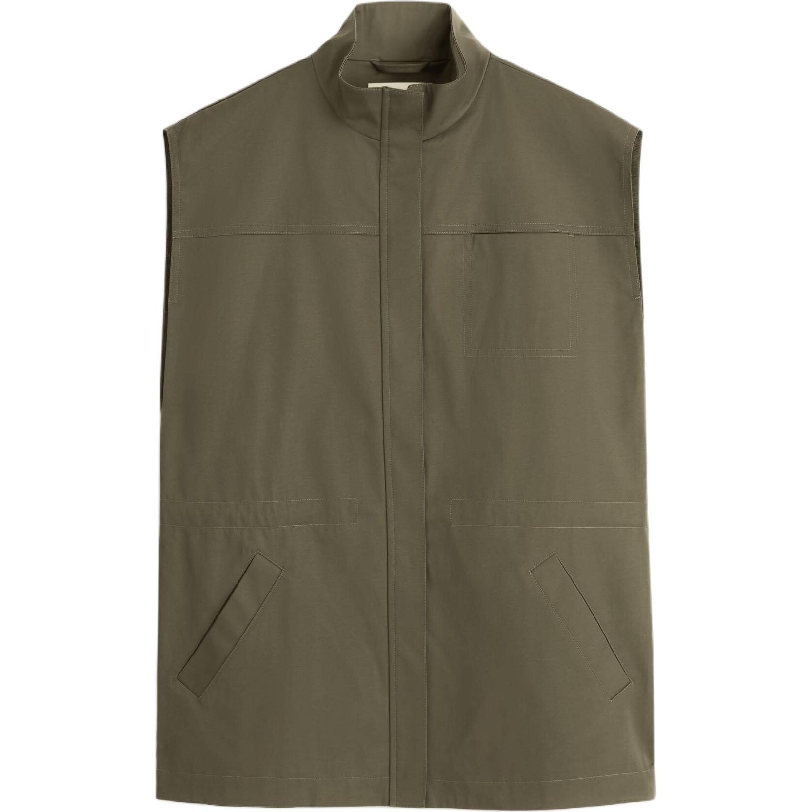 

COS Женская жилетка цвета хаки, Khaki Green