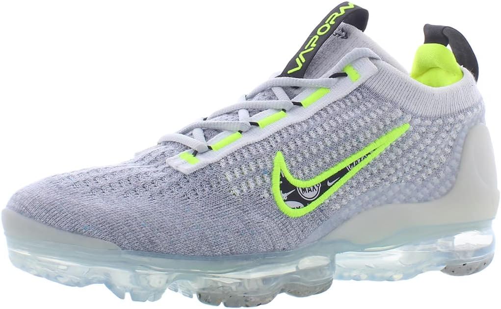 

Кроссовки Nike Air Vapormax 2021 FK для мальчиков, Wolf Grey/Black/White/Volt