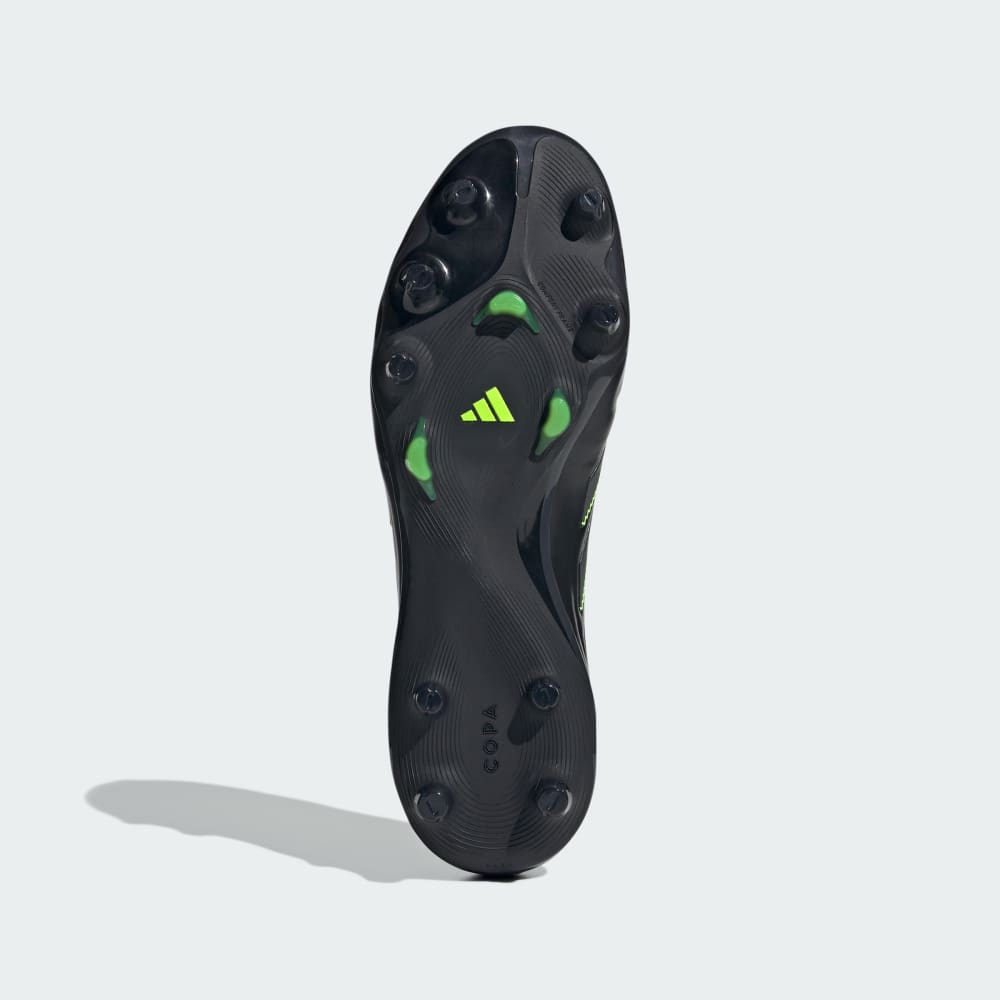 Бутсы Adidas Copa Pure 3 Elite Laceless Firm Ground Cleats, цвет Core Black/Dgh Solid Grey/Lucid Lemon — фото 4