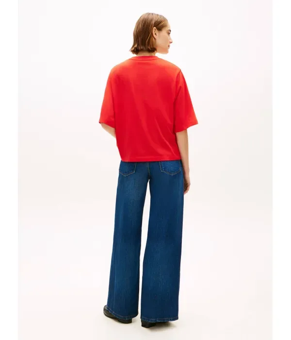 Футболка loose fit Tommy Hilfiger, красный — фото 3