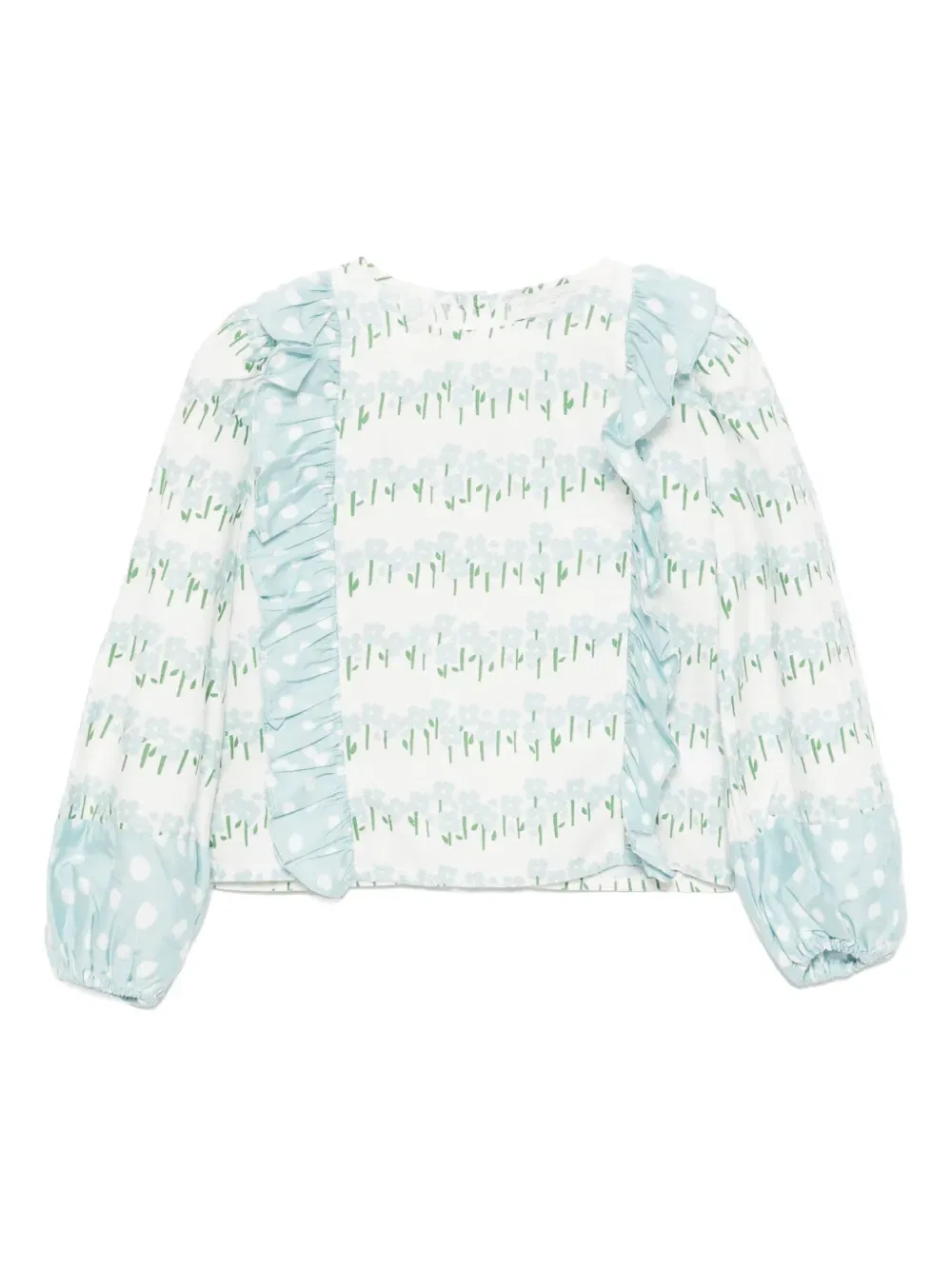 Топ с цветочным принтом по всей поверхности Stella Mccartney Kids, белый