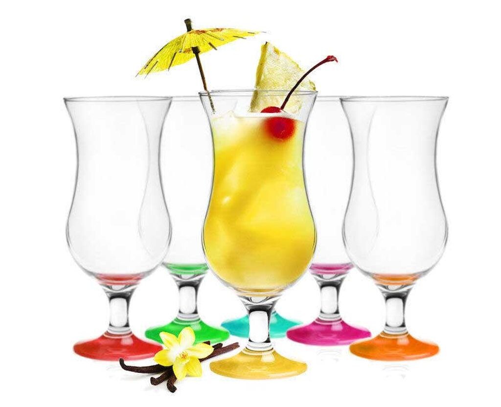 

Набор из 6 коктейльных стаканов по 480 мл, 9 вариантов Hurricane Long Drink Glasses Барные стаканы (Mix 2) Sendez