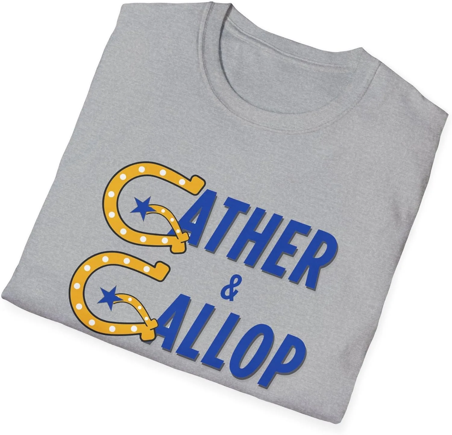 Футболка Gather & Gallop Unisex Softstyle — фото 4