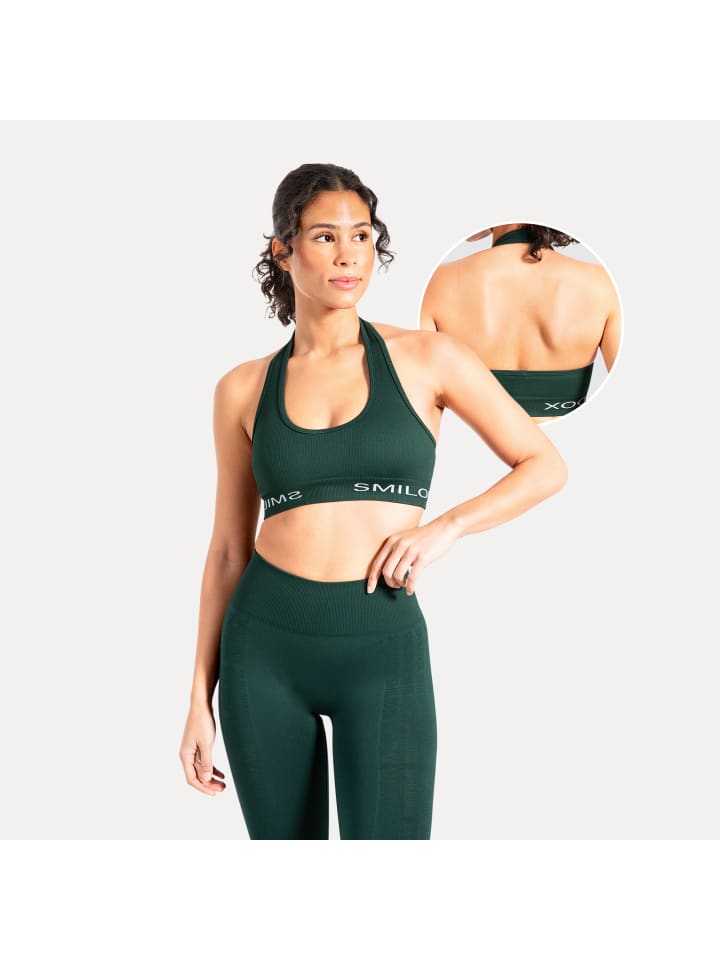 

SMILODOX Спортивный бюстгальтер Azura цвета бензина