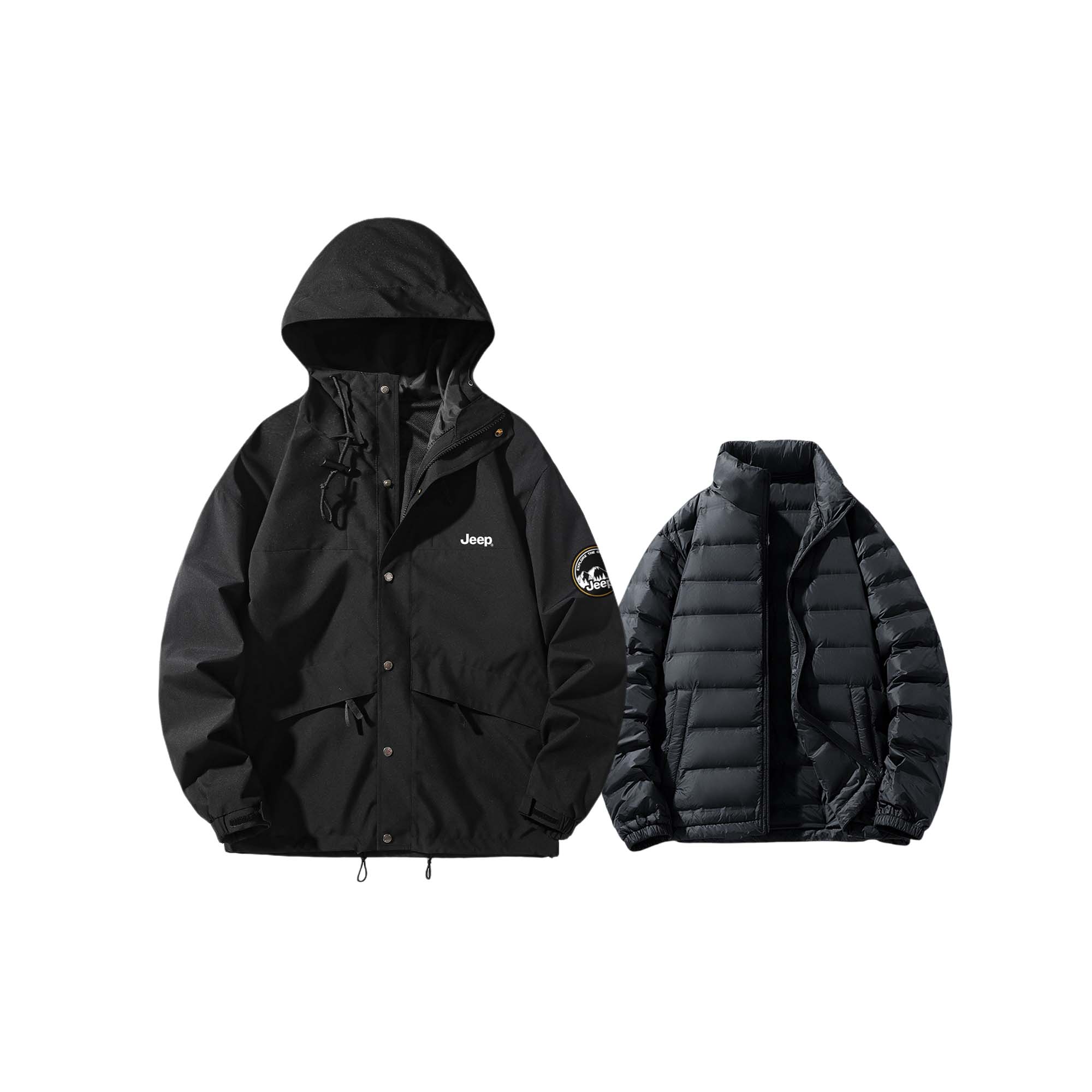 

Jeep Куртка Explorer 2.0 Унисекс, Pure Black (Includes Down Liners)