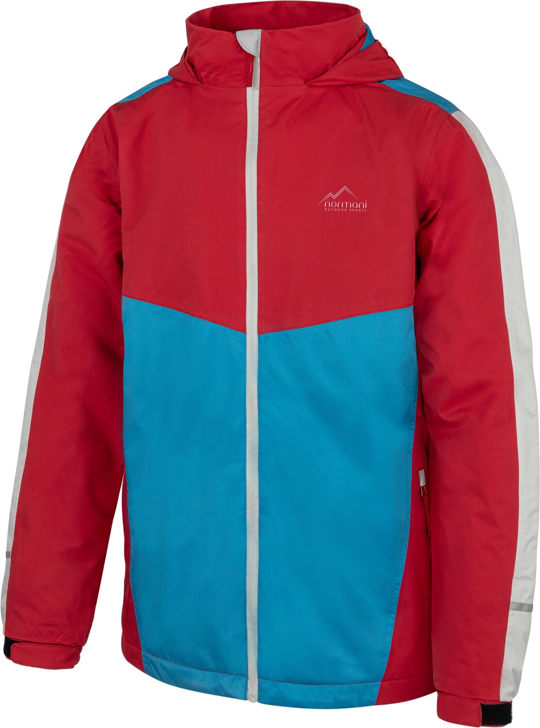 Дождевик Normani Outdoor Sports Kinder mit Fleecefutter Wasilla, красный — фото 3