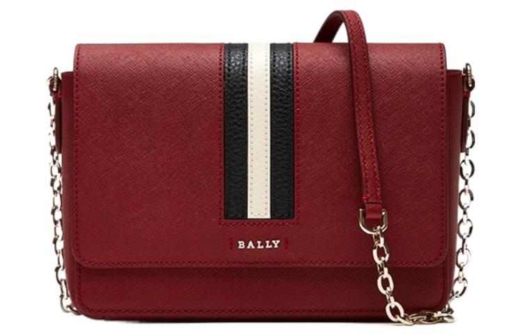 

Кожаная сумка-мессенджер через плечо кроссбоди женская красная BALLY