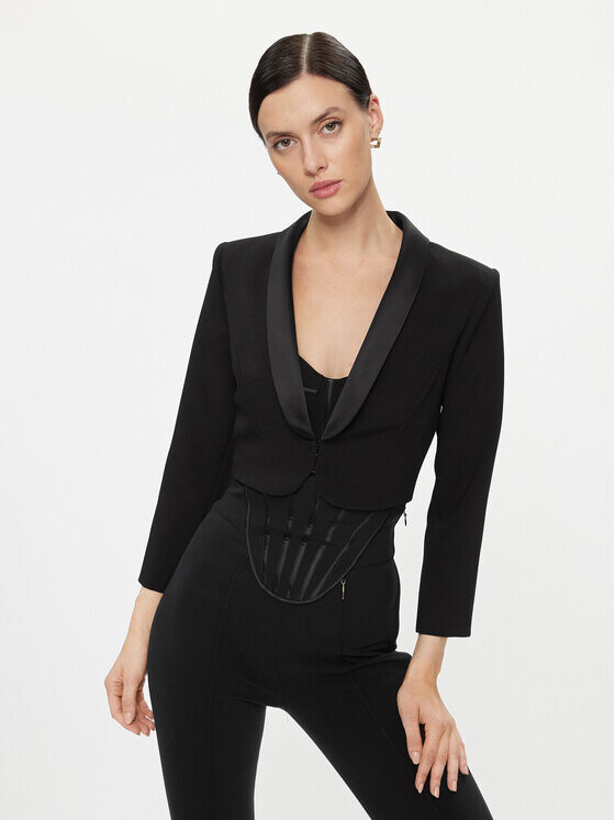 

Узкая куртка Elisabetta Franchi, черный