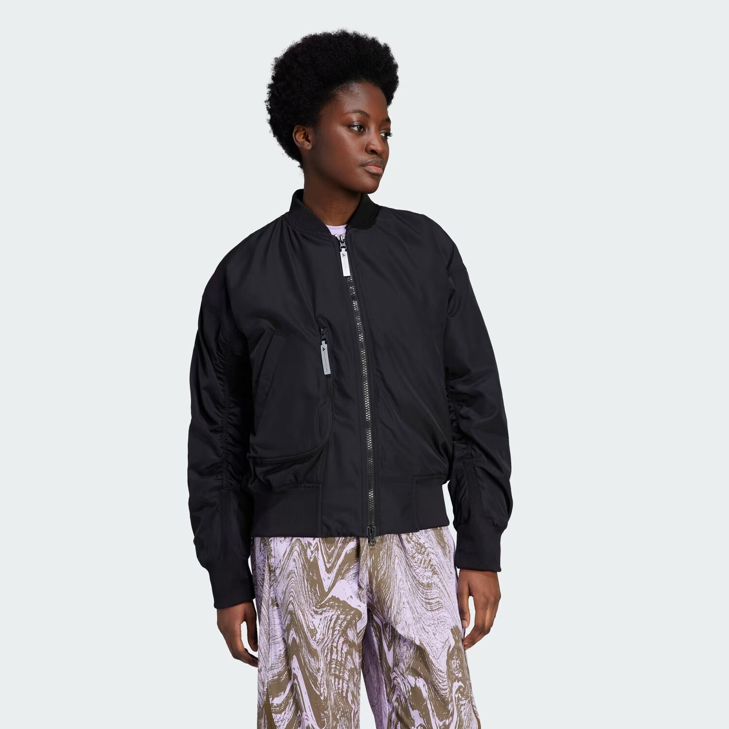 

Тканый бомбер by Stella McCartney Sportswear Adidas, цвет Black