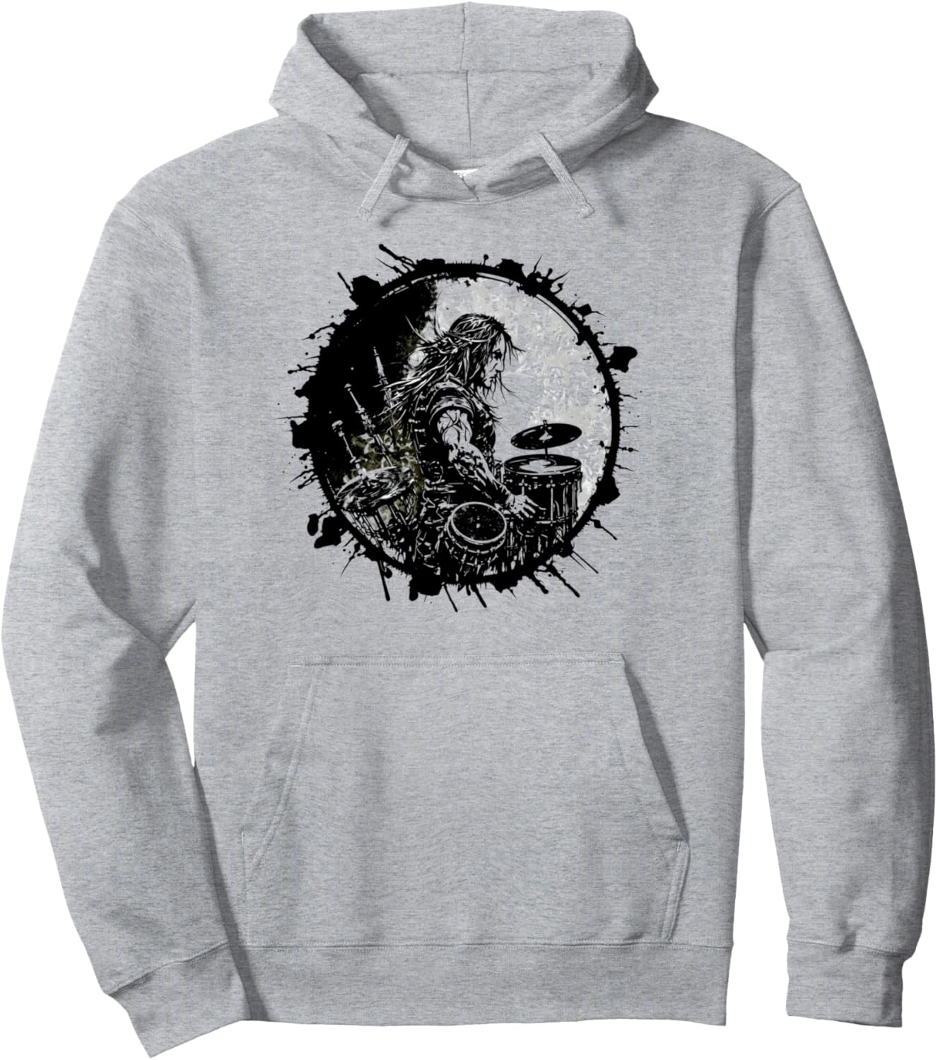 

Раскрой свой внутренний металлист! Барабанщик! Новая металлическая толстовка, серая 178 Designs, Серый, Раскрой свой внутренний металлист! Барабанщик! Новая металлическая толстовка, серая 178 Designs