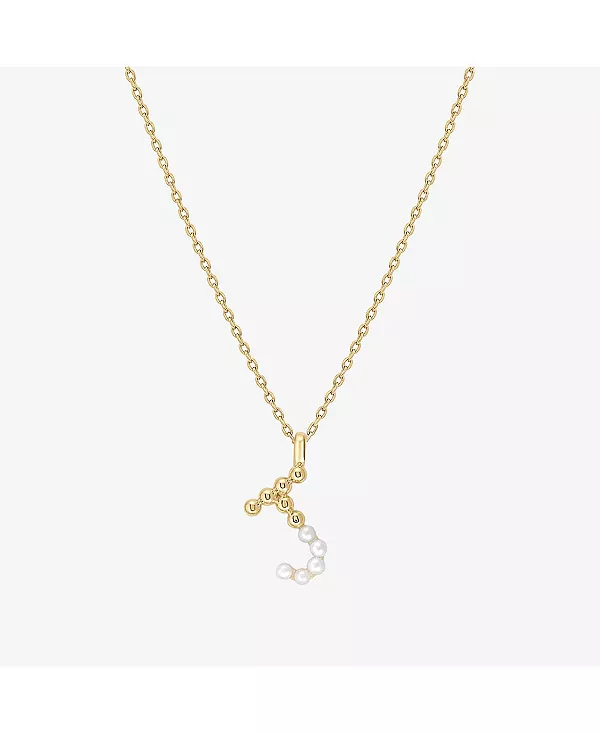 

Ожерелье с инициалами из культивированного жемчуга Bearfruit Jewelry, j