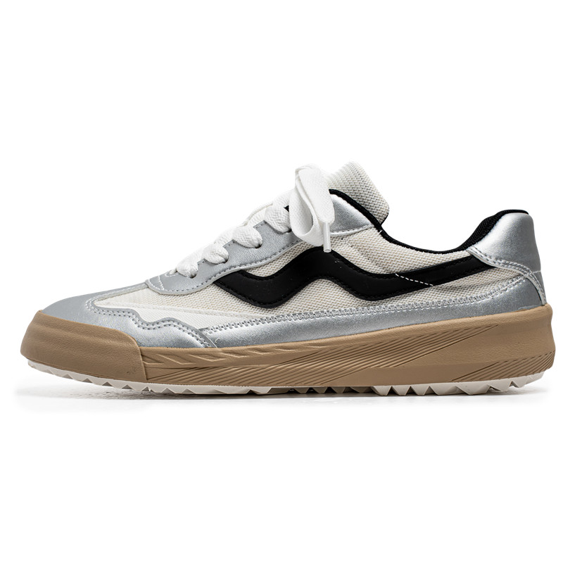 

Низкие повседневные туфли мужские PNKE, White Silver Black