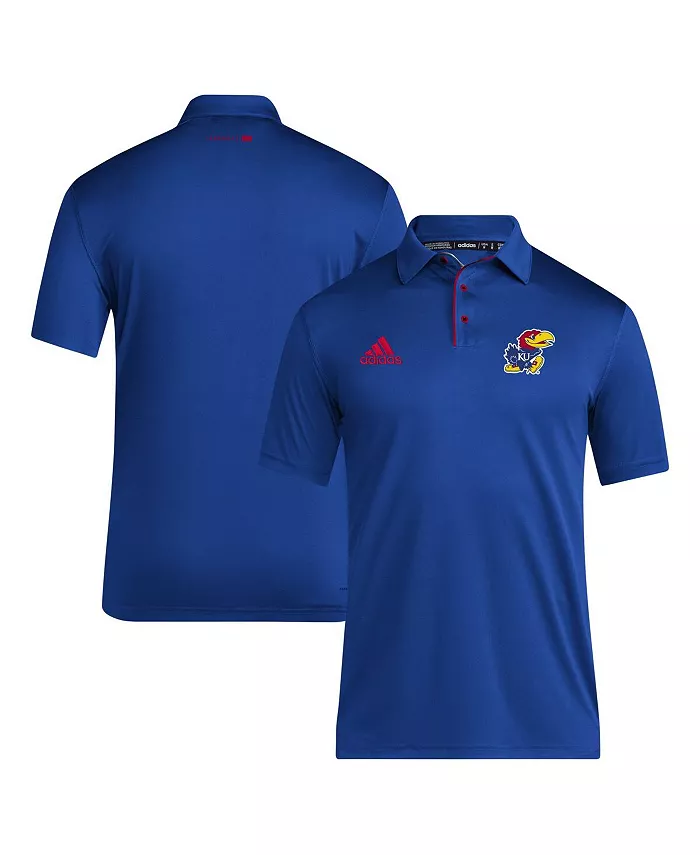 

Мужская поло Royal Kansas Jayhawks 2024 Coaches AEROREADY adidas