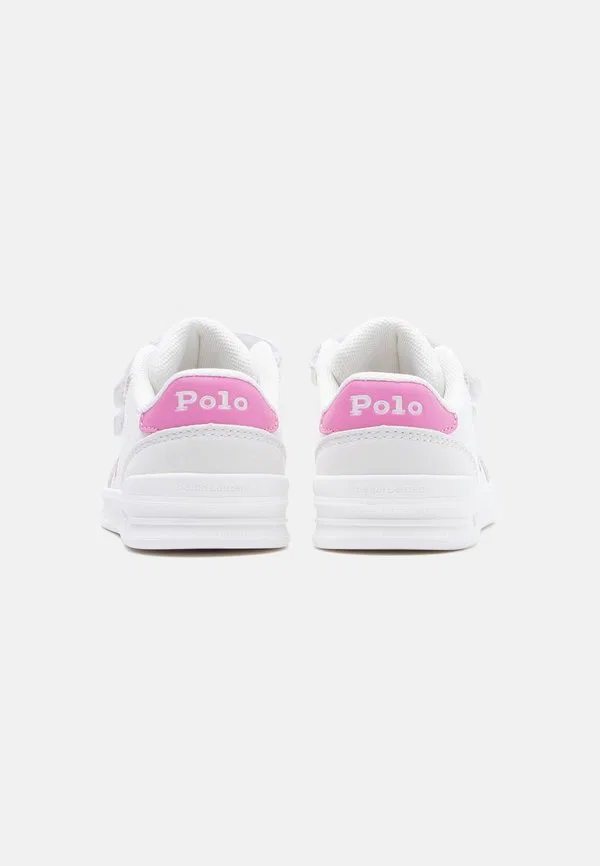 Кроссовки hollis Polo Ralph Lauren, White/Light Grey/Pink — фото 3