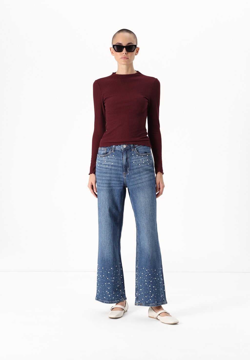 

Джинсы свободного кроя VMTESSA Vero Moda, синий