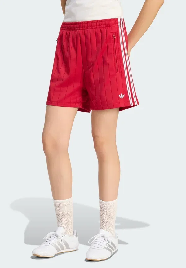 Спортивные штаны Adidas Originals Pinstripe firebird shorts tracksuit bottoms, цвет команда виктори ред/белый/команда виктори ред