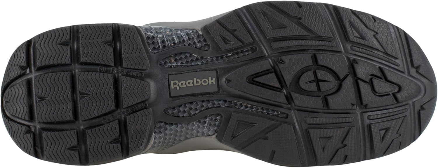 Мужские рабочие кроссовки Reebok RB1061 Beamer с защитным носком без швов, серый/черный — фото 3
