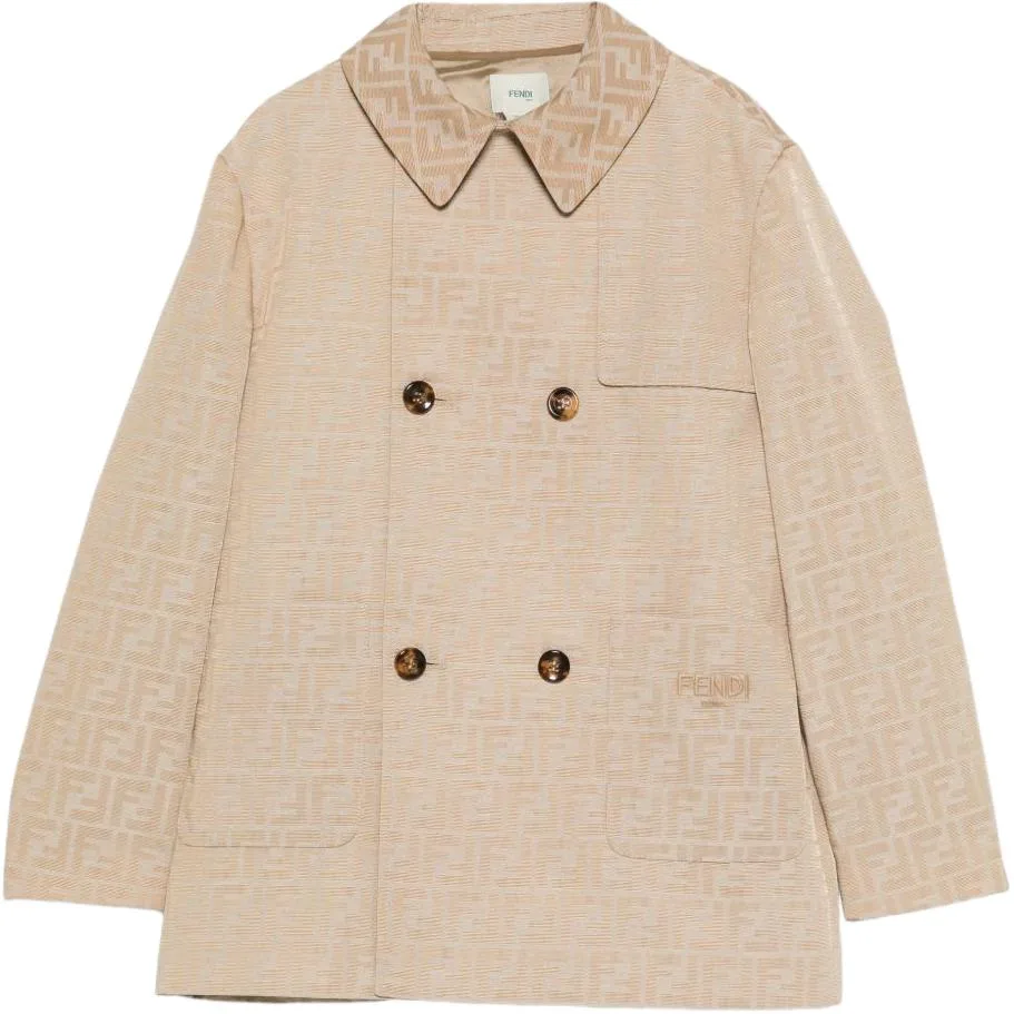 Куртки и пальто SS26 для детей FENDI, белый