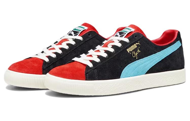 Мужская обувь для скейтбординга Puma Clyde OG, Core Black/Multi-Color/Core White — фото 3