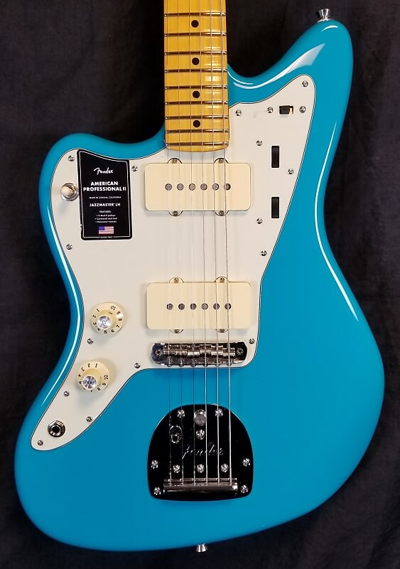 

Электрогитара Fender American Professional II Jazzmaster Left-Hand, Electric Guitar Maple Fingerboard, Miami Blu
