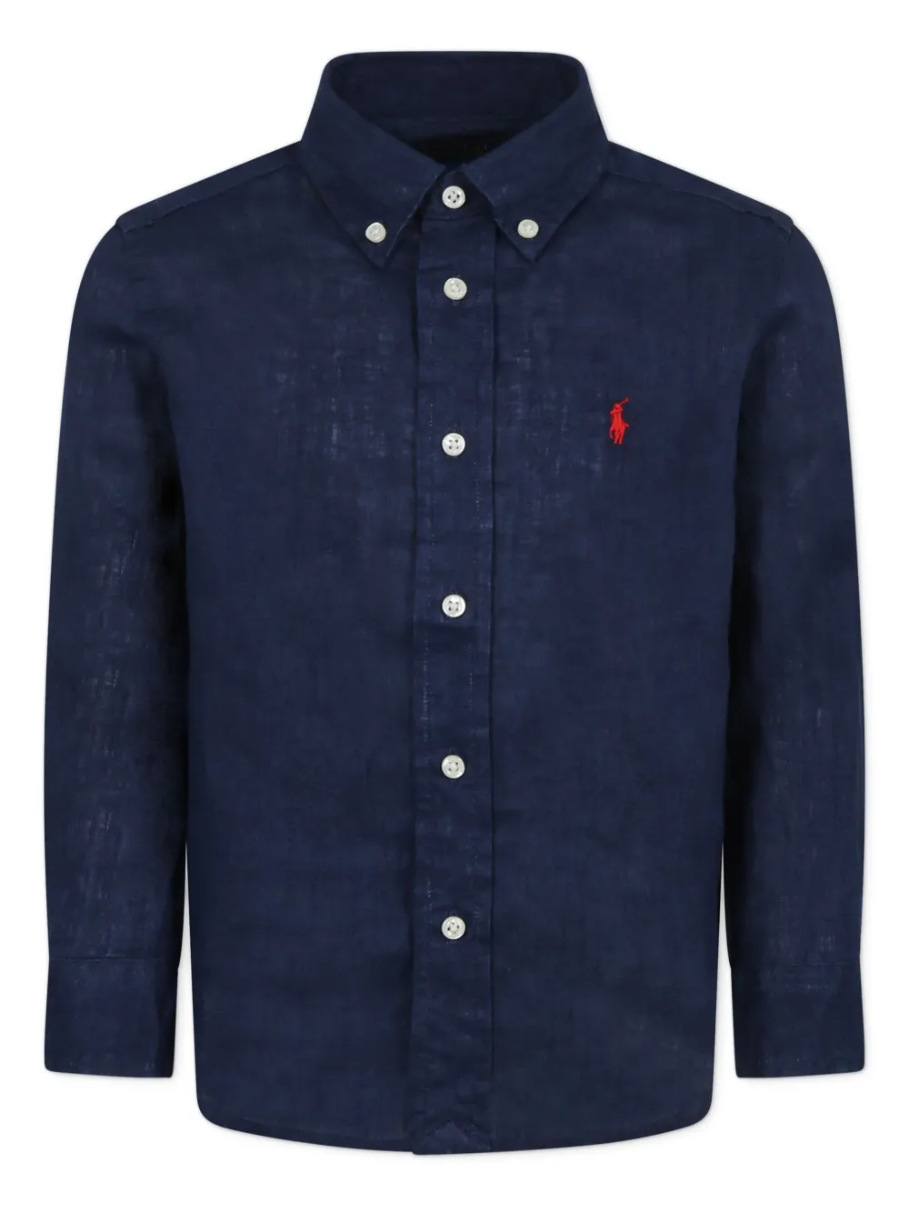 

Льняная рубашка POLO RALPH LAUREN KIDS, синий
