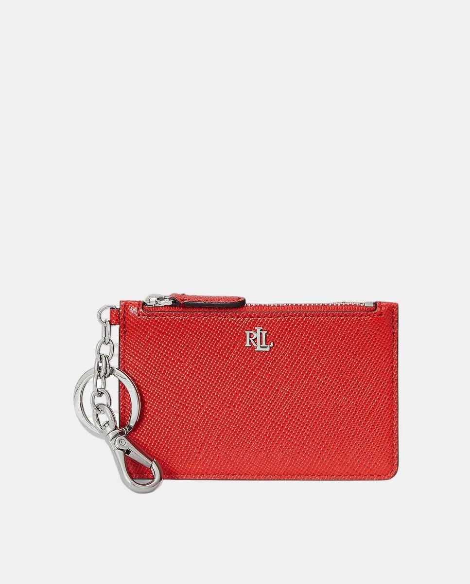 

Маленький женский кожаный кошелек для карточек Lauren Ralph Lauren, оранжевый